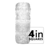 VineLine Durable Plastic Trellis Netting White Roll 8ft x 100ft w/ 4in Squares