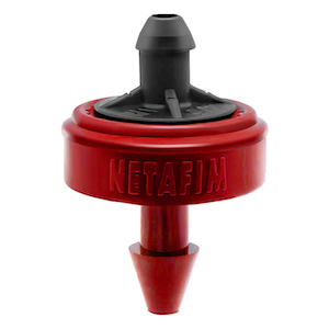 Netafim Woodpecker Pressure Compensating Junior Dripper w/ CNL 0.5GPH Red (13000pcs/Case) (SPECIAL ORDER ITEM)