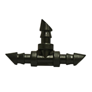GROW1 Barbed Tee Connector 1/4in (10pcs/Pack)