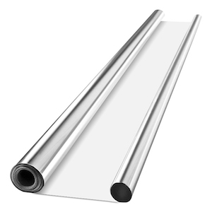 Mylar Reflective Film on White 7mil 4ft x 100ft