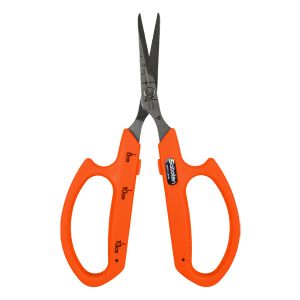 Saboten Stainless Steel Curved Blade Trimming Scissors Orange (PT-18)