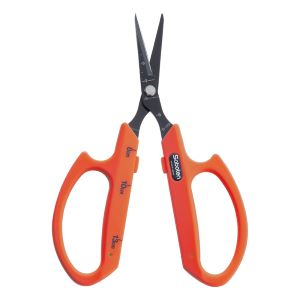 Saboten PFAS Free Fluorine Coated Curved Blade Trimming Scissors Orange (PT-19)