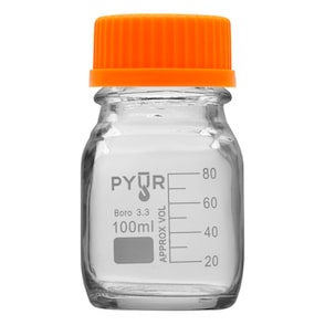 Pyur Scientific Glass Reagent Media Storage Bottle 100ml