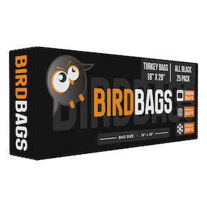 Bird Bags 3 Gallon Turkey Bags All Black 18" x 20" (25 Pack)