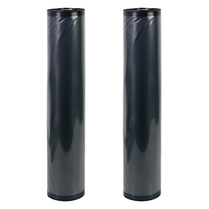 NatureVac Vacuum Seal Bags Black & Clear 15in x 19.5ft (2 Rolls/Box)