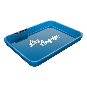 Dope&#160;Trays&#160;x Los Angeles &#8211; Blue background white logo