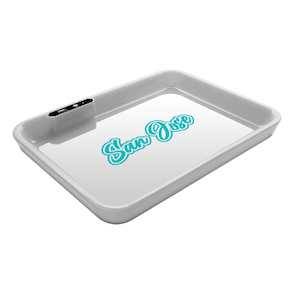 Dope&#160;Trays&#160;x San Jose &#8211; White Background Teal logo