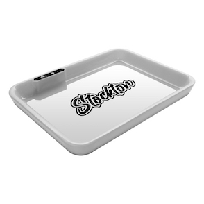 Dope&#160;Trays&#160;x&#160;Stockton &#8211; White background Black Logo