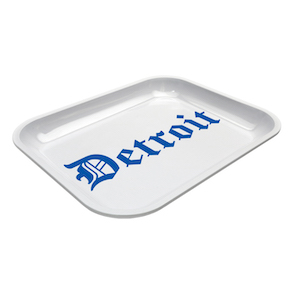 Large&#160;Dope Trays x Detroit White - background Blue logo