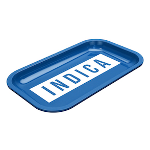 Med Dope Trays x&#160;Indica&#160; - Blue background white logo&#160;&#160;&#160;&#160;