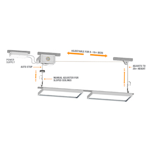 Horizon Lift Model 120,  LED & HID Light Lift -- 240V power source