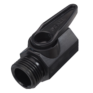 DRAMM QAV Shut-Off Valve Black