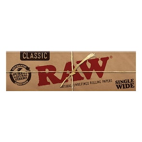 RAW Classic Papers Single Wide 50 Leaves/Pack - Box of 25