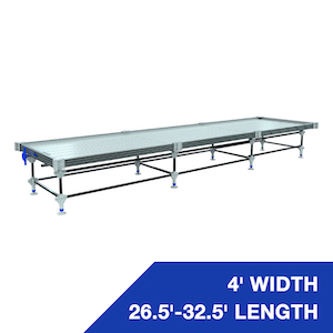 Wachsen 4' Rolling Bench 26.5'-32.5' Length