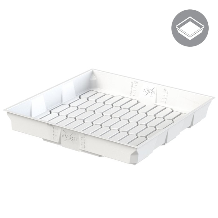 X - Trays 4x4 White Flood Table