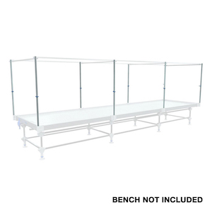 Trellis Box C Galvanized steel 4.5ft Trellis Vertical Poles with plastic cap and hanging clip (4 Count/box)